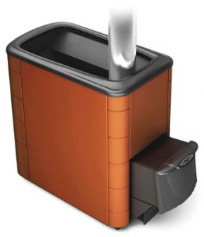 Дровяная печь для бани «TMF Тунгуска Макси 2013 Inox» терракота